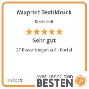 Mixprint Textildruck - werkenntdenBESTEN.de Qualitätssiegel