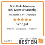 MK-Abdichtungen Inh. Mensur Krasniqi - werkenntdenBESTEN.de Qualitätssiegel