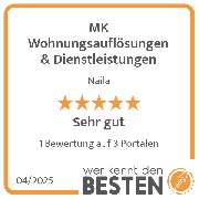 MK Wohnungsauflösungen & Dienstleistungen - werkenntdenBESTEN.de Qualitätssiegel
