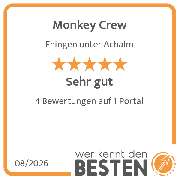 Monkey Crew - werkenntdenBESTEN.de Qualitätssiegel