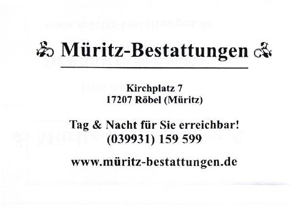 Müritz-Bestattungen Inh. T. Brüsehafer - 5