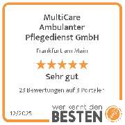MultiCare Ambulanter Pflegedienst GmbH - werkenntdenBESTEN.de Qualitätssiegel