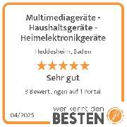 Multimediageräte - Haushaltsgeräte - Heimelektronikgeräte - werkenntdenBESTEN.de Qualitätssiegel