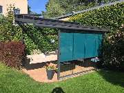 Multiraumzentrum Berlin - Brandenburg Inhaber: Dag Iske - Schilling - Terrassendach mit Senkrechtverschattung und Ganzglasparallelschiebeverglasung