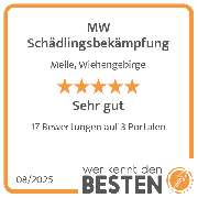 MW Schädlingsbekämpfung - werkenntdenBESTEN.de Qualitätssiegel
