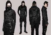 mySecretKey - Punk Rave Gothic Hoodie im Distressed-Look