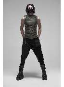 mySecretKey - Punk Rave Herren Hose mit Metall-Schnallen