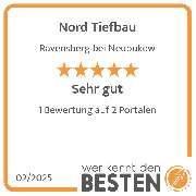 Nord Tiefbau - werkenntdenBESTEN.de Qualitätssiegel