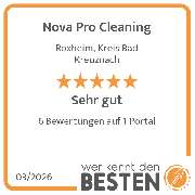 Nova Pro Cleaning - werkenntdenBESTEN.de Qualitätssiegel
