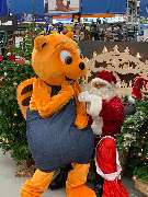 OBI Markt Zwickau - Der OBI Biber mit dem Weihnachtsmann