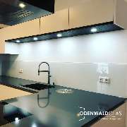 ODENWALDGLAS - Küchenrückwand weiß