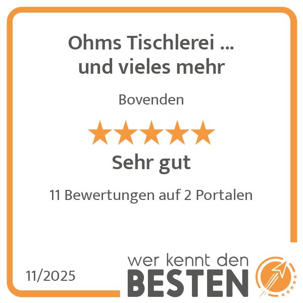 Ohms Tischlerei ... und vieles mehr - werkenntdenB …
