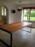 olaf stühm manufaktur Tischlerei - Wildeiche geölt und Stahl mit Mircro-struktur. Ja das ist unser Ding