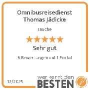 Omnibusreisedienst Thomas Jädicke - werkenntdenBESTEN.de Qualitätssiegel