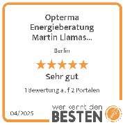 Opterma Energieberatung Martin Llamas Wohler - werkenntdenBESTEN.de Qualitätssiegel