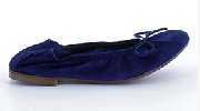 Oselot Kinderschuhe GbR - Clic! Ballerina blau Velour mit Schleife_Oselot Kidnerschuhe GbR