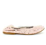 Oselot Kinderschuhe GbR - Clic! Ballerina rose Velour mit Glitzernieten_Oselot Kidnerschuhe GbR