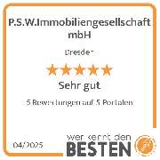 P.S.W.Immobiliengesellschaft mbH - werkenntdenBESTEN.de Qualitätssiegel