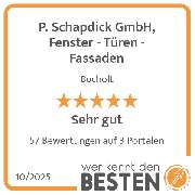 P. Schapdick GmbH, Fenster - Türen - Fassaden - werkenntdenBESTEN.de Qualitätssiegel