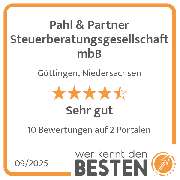 Pahl & Partner Steuerberatungsgesellschaft mbB - werkenntdenBESTEN.de Qualitätssiegel
