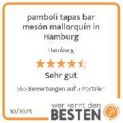 pamboli tapas bar mesón mallorquín in Hamburg - werkenntdenBESTEN.de Qualitätssiegel