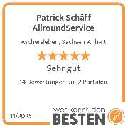 Patrick Schäff AllroundService - werkenntdenBESTEN.de Qualitätssiegel