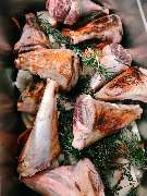 Patta Restaurant & Café - Lammhaxe in der Produktion