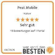 Peat Mobile - werkenntdenBESTEN.de Qualitätssiegel