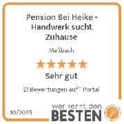 Pension Bei Heike - Handwerk sucht Zuhause - werkenntdenBESTEN.de Qualitätssiegel