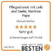 Pflegedienst mit Leib und Seele, Martina Papa - werkenntdenBESTEN.de Qualitätssiegel