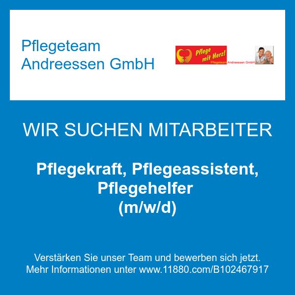 Pflegeteam Andreessen GmbH - Pflegekraft, Pflegeas …