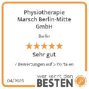 Physiotherapie Marsch Berlin-Mitte GmbH - werkenntdenBESTEN.de Qualitätssiegel