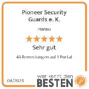 Pioneer Security Guards e. K. - werkenntdenBESTEN.de Qualitätssiegel