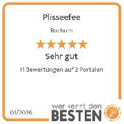 Plisseefee - werkenntdenBESTEN.de Qualitätssiegel