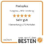 Podoplus - werkenntdenBESTEN.de Qualitätssiegel