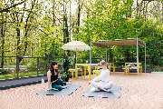 POHA House Aachen Preuswald - POHA House Preuswald Community doing yoga. on our outside terrace