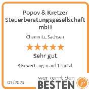 Popov & Kretzer Steuerberatungsgesellschaft mbH - werkenntdenBESTEN.de Qualitätssiegel