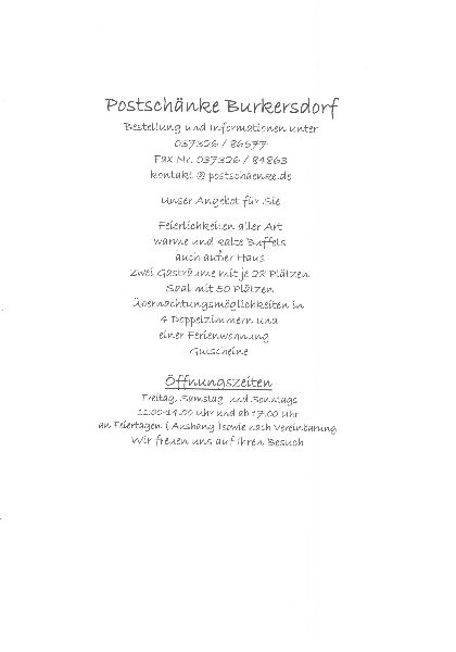 Postschänke Burkersdorf - GALLERY