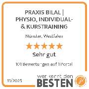 PRAXIS BILAL | PHYSIO, INDIVIDUAL- & KURSTRAINING - werkenntdenBESTEN.de Qualitätssiegel