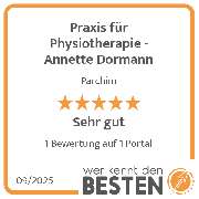 Praxis für Physiotherapie - Annette Dormann - werkenntdenBESTEN.de Qualitätssiegel