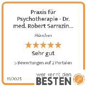 Praxis für Psychotherapie - Dr. med. Robert Sarrazin & Kollegen - werkenntdenBESTEN.de Qualitätssiegel
