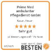 Prime Med ambulanter Pflegedienst GmbH - werkenntdenBESTEN.de Qualitätssiegel