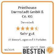 Printhouse Darmstadt GmbH & Co. KG - werkenntdenBESTEN.de Qualitätssiegel