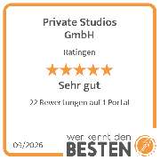 Private Studios GmbH - werkenntdenBESTEN.de Qualitätssiegel