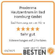 Proderma Hautzentrum in Bad Homburg GmbH - werkenntdenBESTEN.de Qualitätssiegel