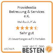 Providentia Betreuung & Services e.K. - werkenntdenBESTEN.de Qualitätssiegel