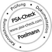 PSA-CHECK Poelmann GmbH Prüfung von Sekuranten, Leitern u. Tritte, Steigleitern, Regale, Steigschutz, PSAgA - 7