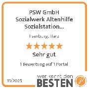 PSW GmbH Sozialwerk Altenhilfe  Sozialstation Ilsenburg - werkenntdenBESTEN.de Qualitätssiegel
