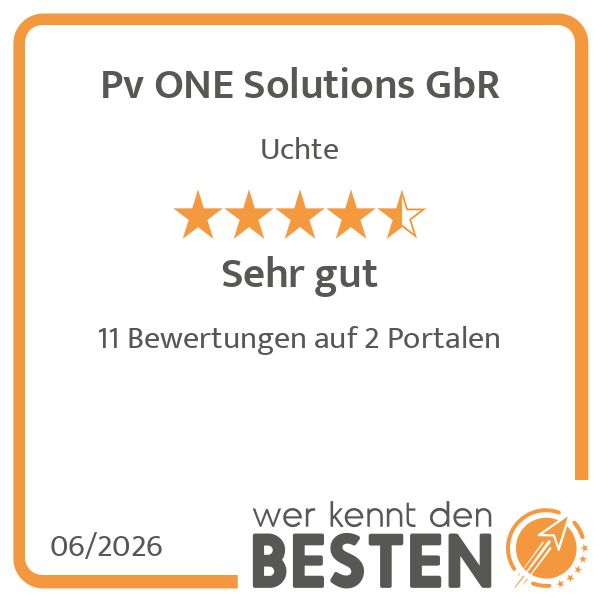 Pv ONE Solutions GbR - werkenntdenBESTEN.de Qualit …
