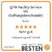 Q7W Facility Service UG (haftungsbeschränkt) - werkenntdenBESTEN.de Qualitätssiegel